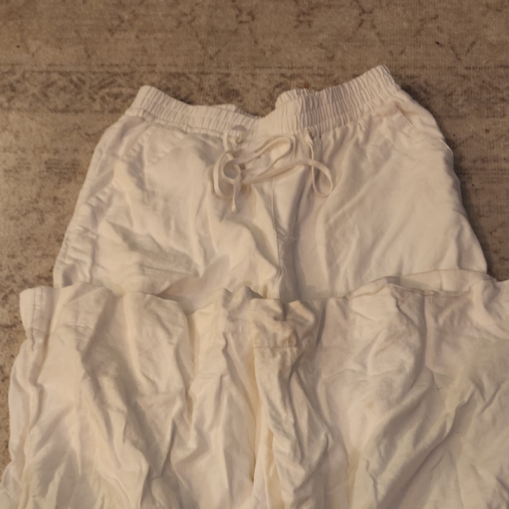 White Drawstring Skirt